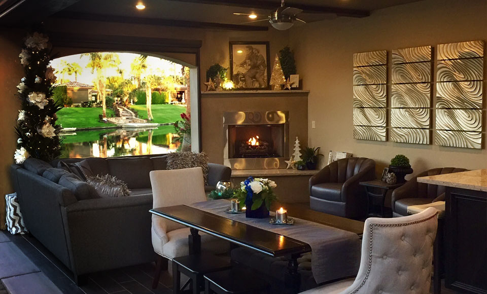 Redesigned sitting area