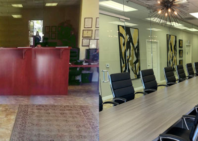 Before and after conference room
