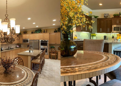 Before and after kitchen