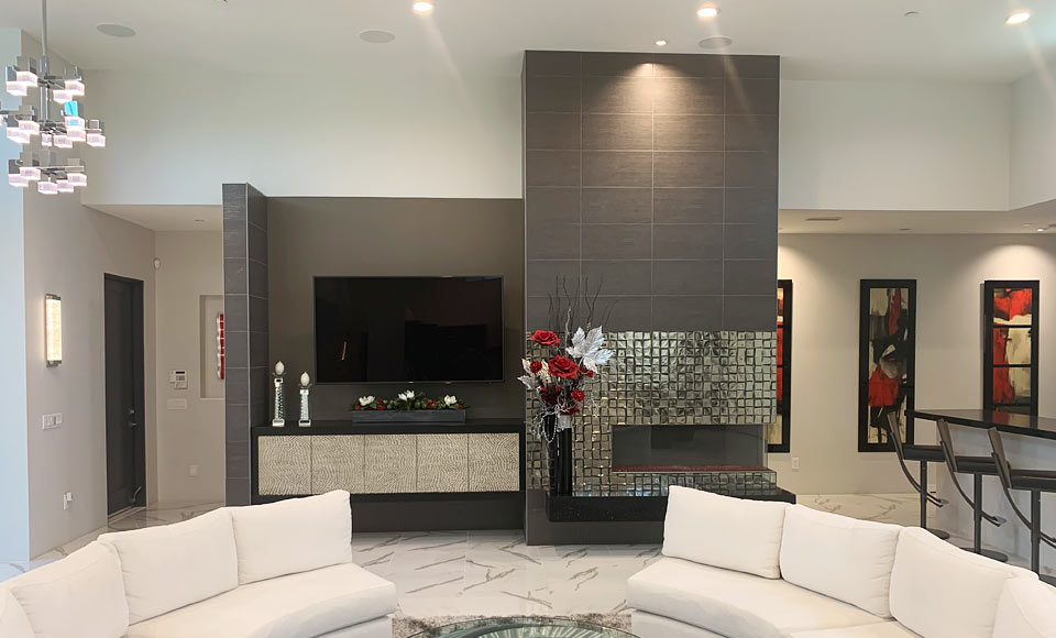 Redesigned living room